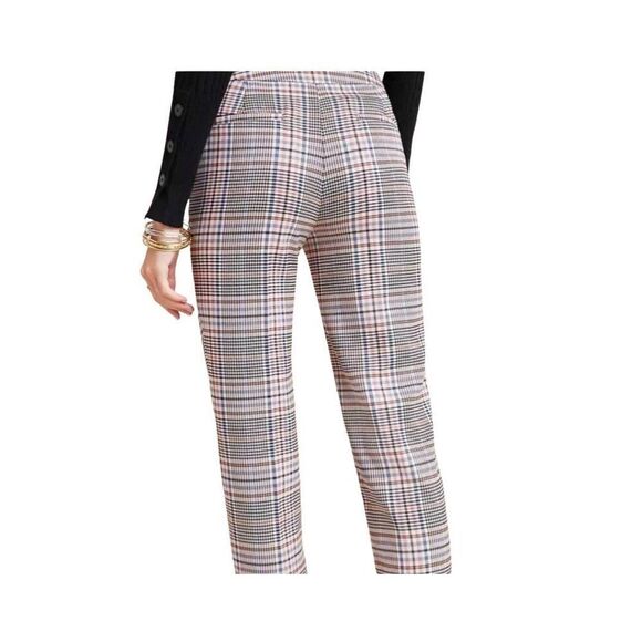 Anthropologie Malcolm plaid tapered trouser pant size  2 - Picture 12 of 12